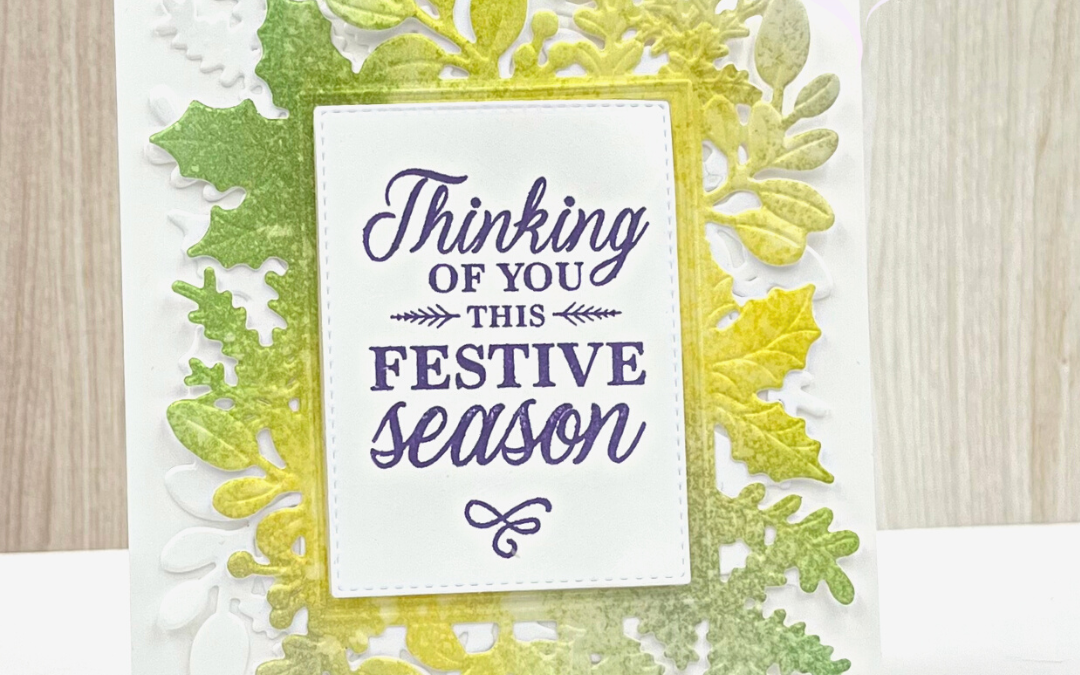 STAMPIN UP MERRIEST MOMENTS HOLIDAY CARD