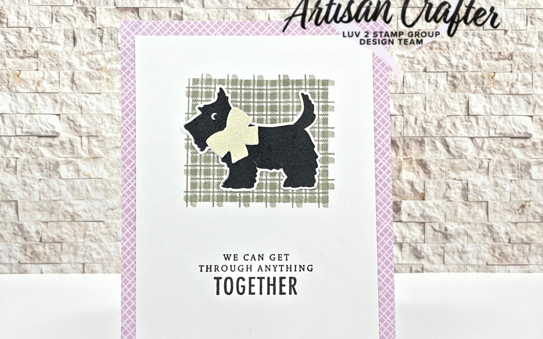 STAMPIN UP CHRISTMAS SCOTTIE CARD