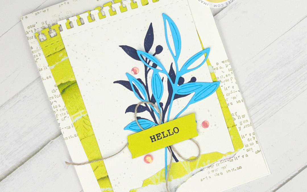 STAMPIN’ UP GORGEOUSLY MADE HELLO CARD